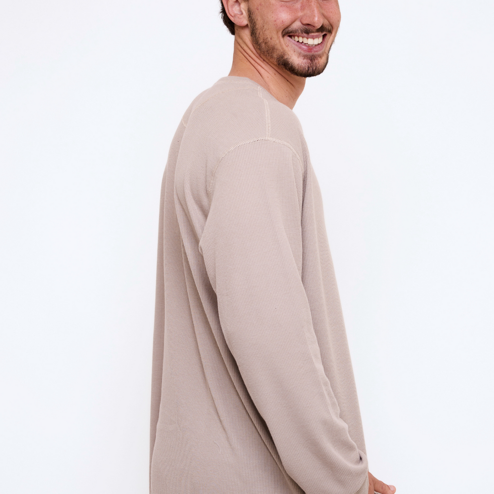 
                      
                        Khaki - Waffle Long Shirt
                      
                    