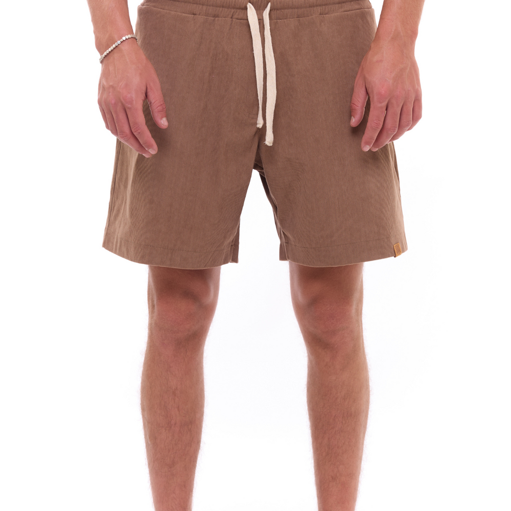 Khaki - Corduroy Shorts