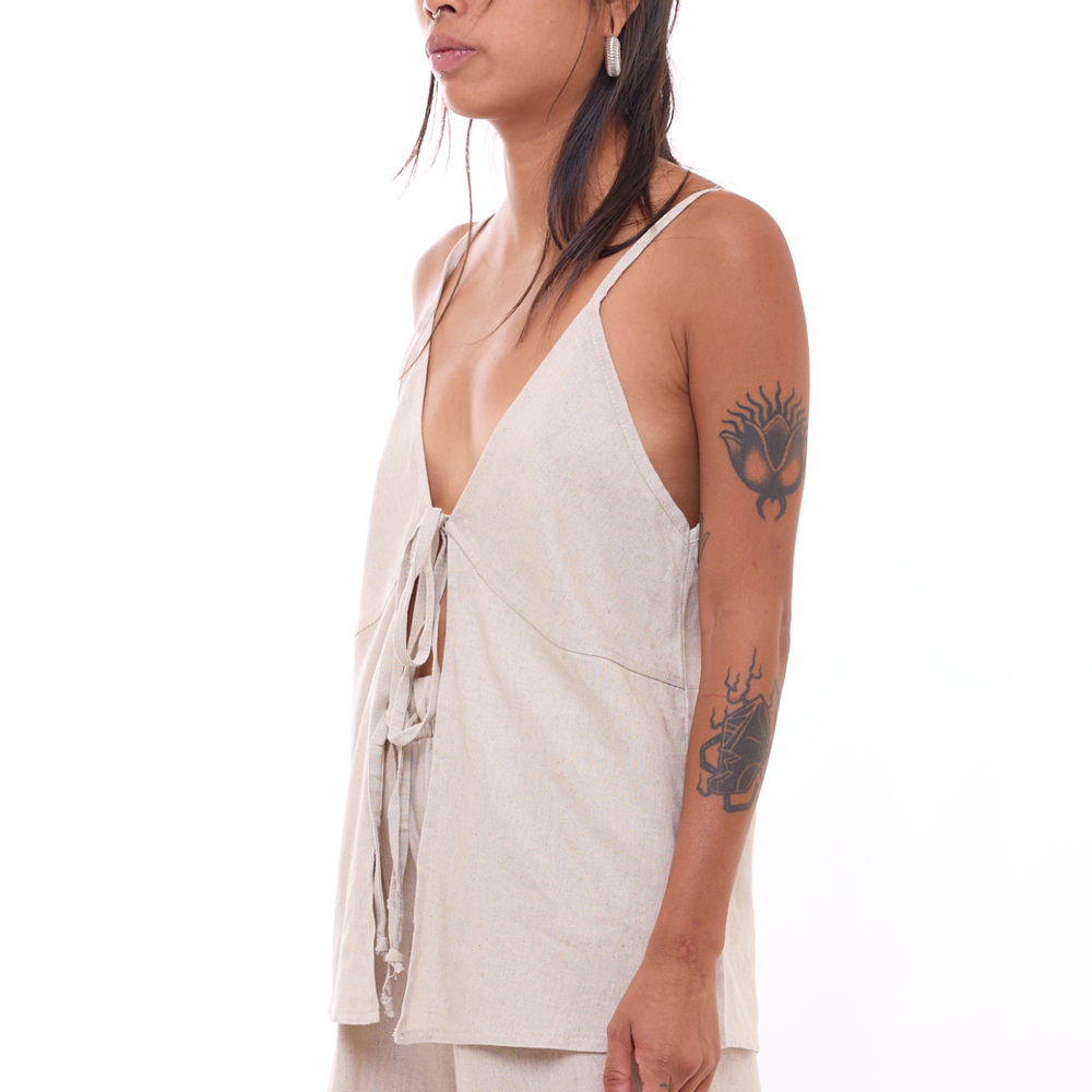 
                      
                        Natural - Women Linen Top
                      
                    