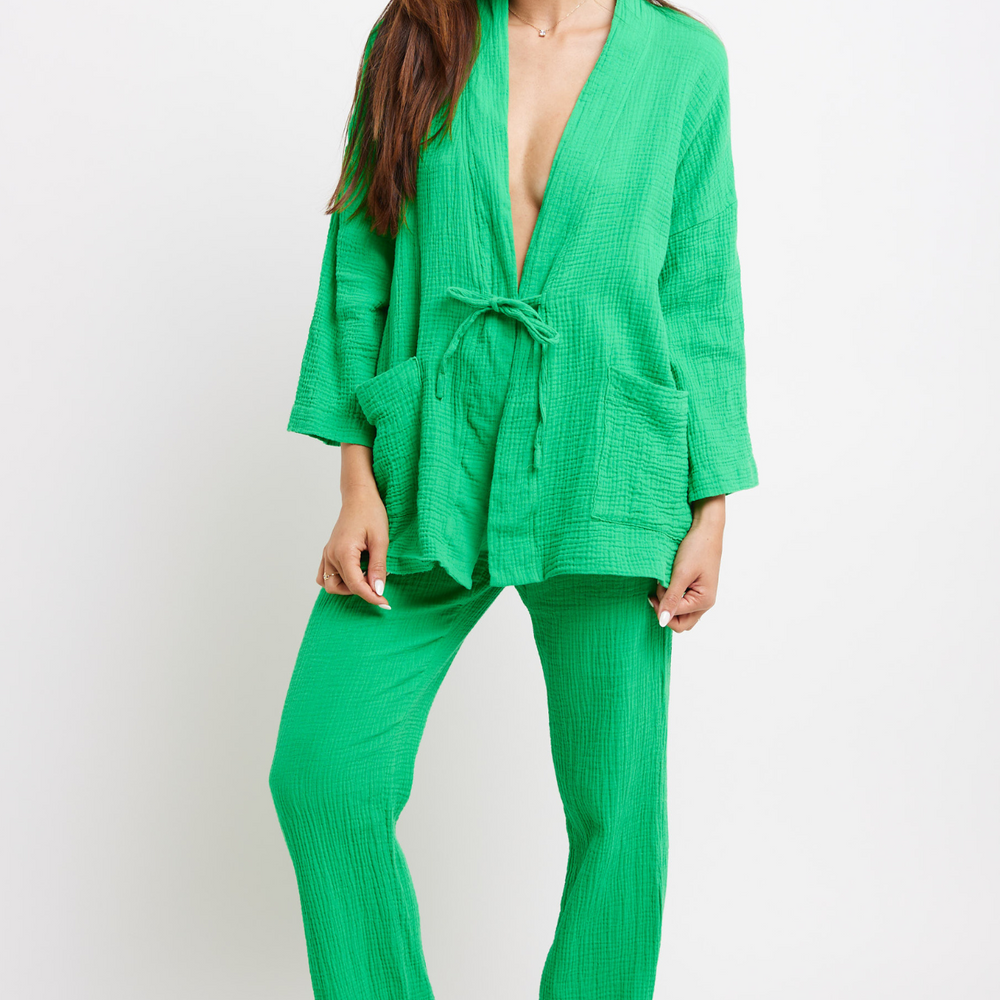 Bright Green -Woman Long Pants Tetra