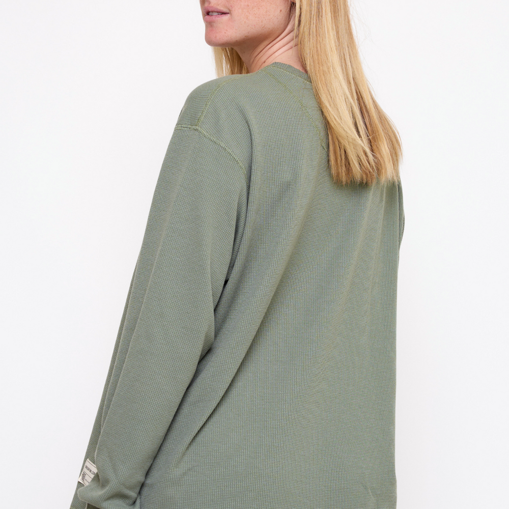 
                      
                        Green- Waffle Long Shirt
                      
                    