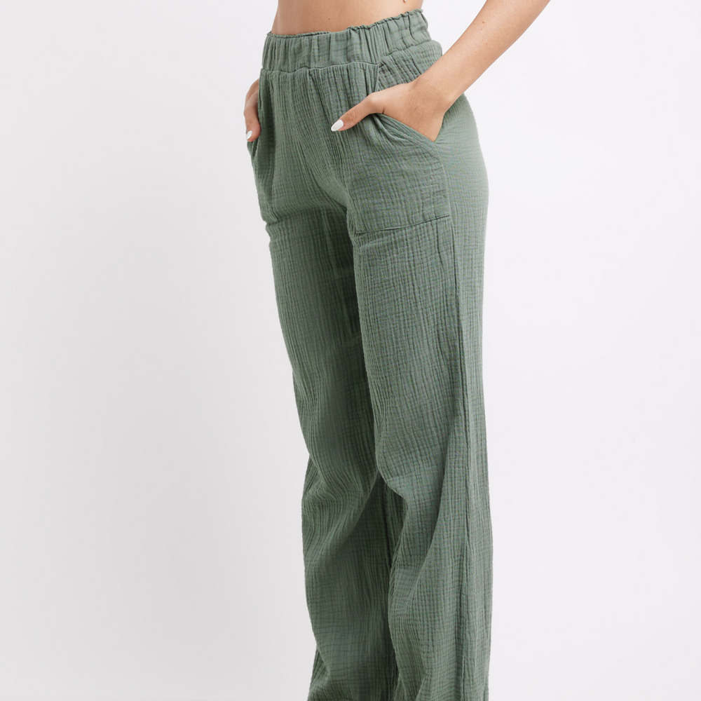 Gray Green -Woman Long Pants Tetra