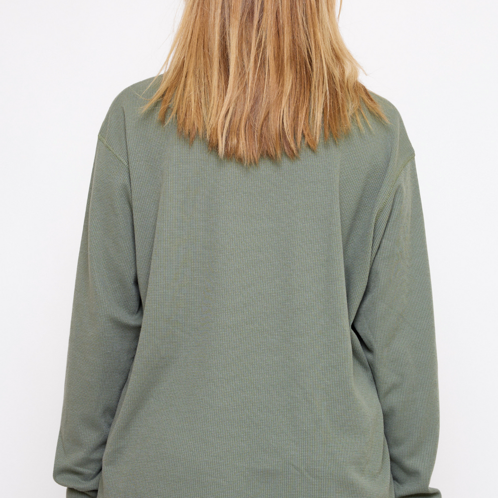 
                      
                        Green- Waffle Long Shirt
                      
                    