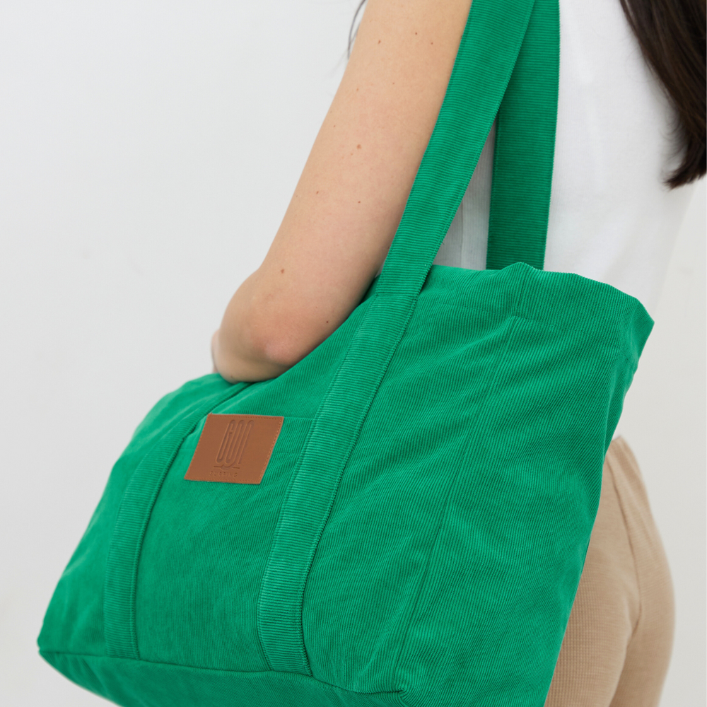 Green - Corduroy Bag