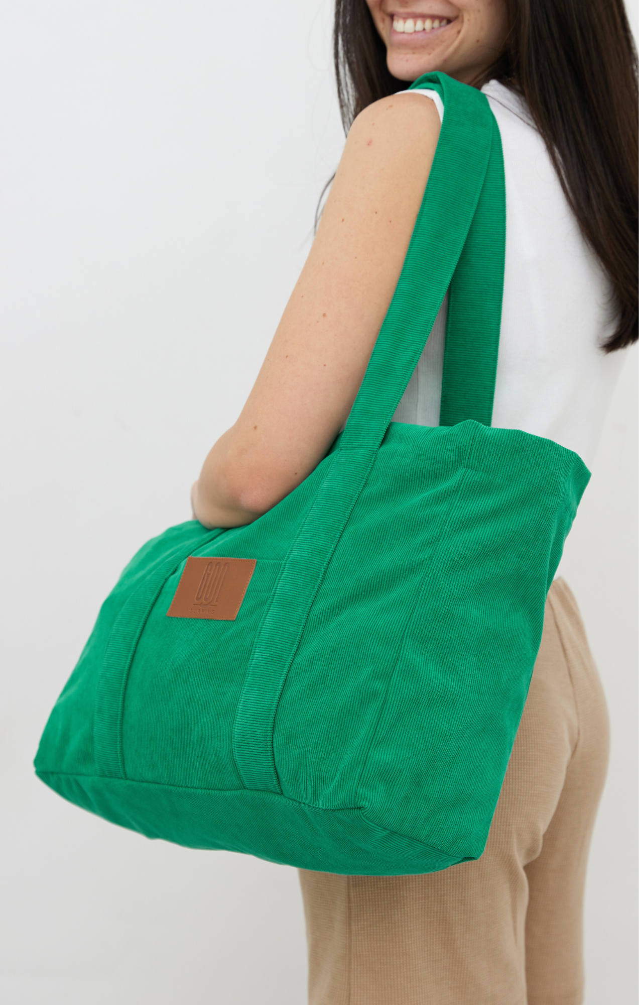 Green - Corduroy Bag