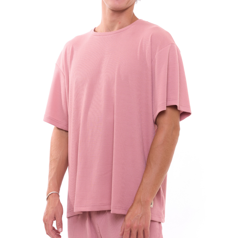 Light Pink - Waffle T-Shirt