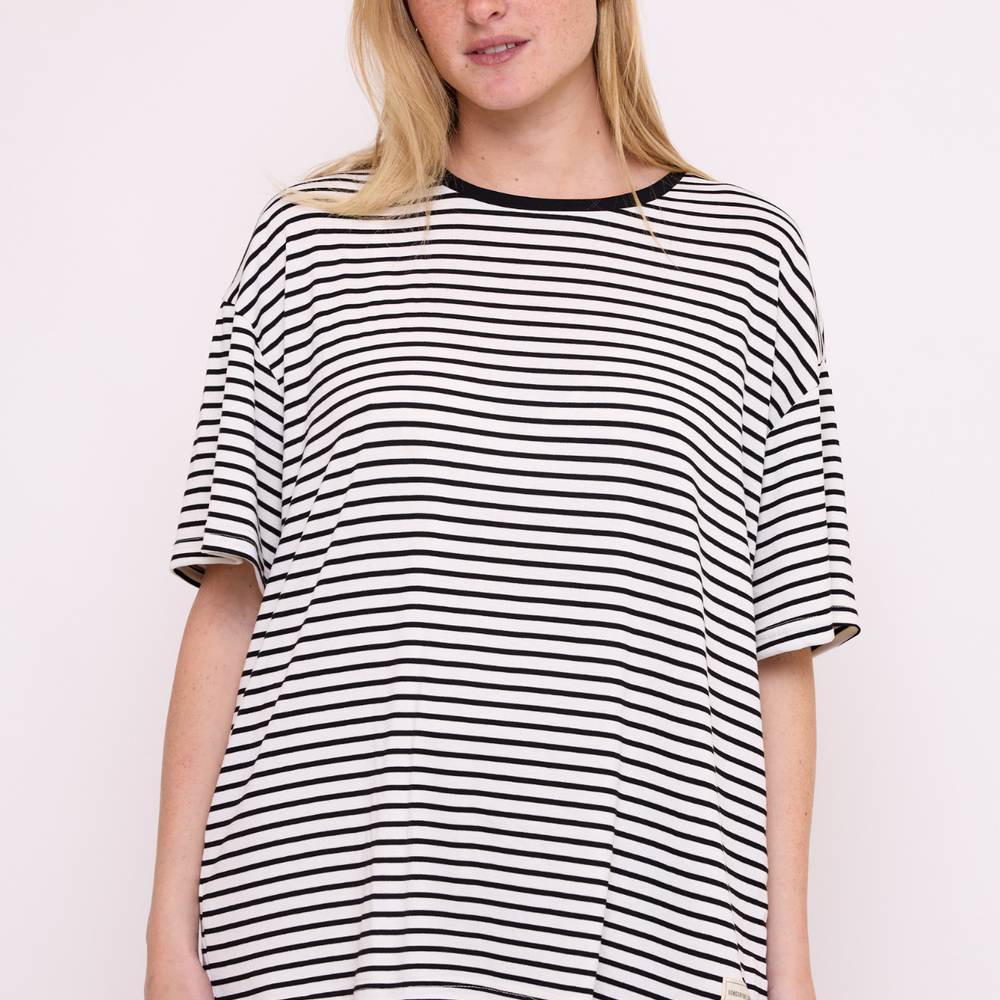 White & Black Stripes T-Shirt