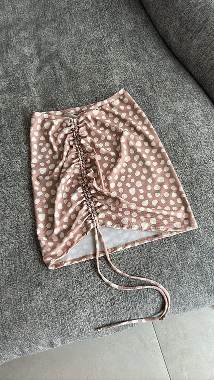 NUDE DOTS SKIRT