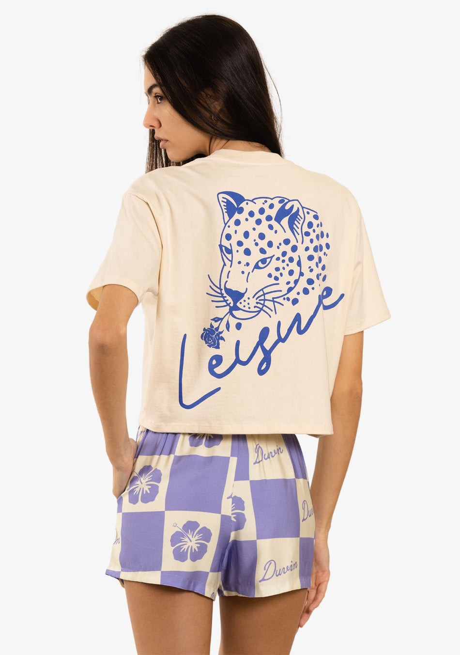 LEISURE CROP TEE - ANTIQUE