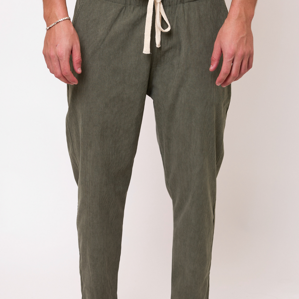 Green- Corduroy Long Pants