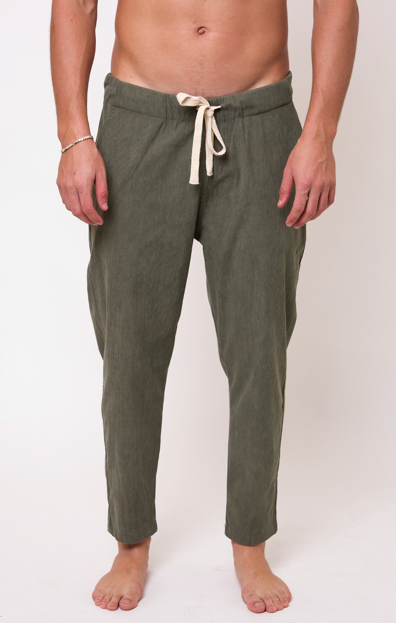 Green- Corduroy Long Pants