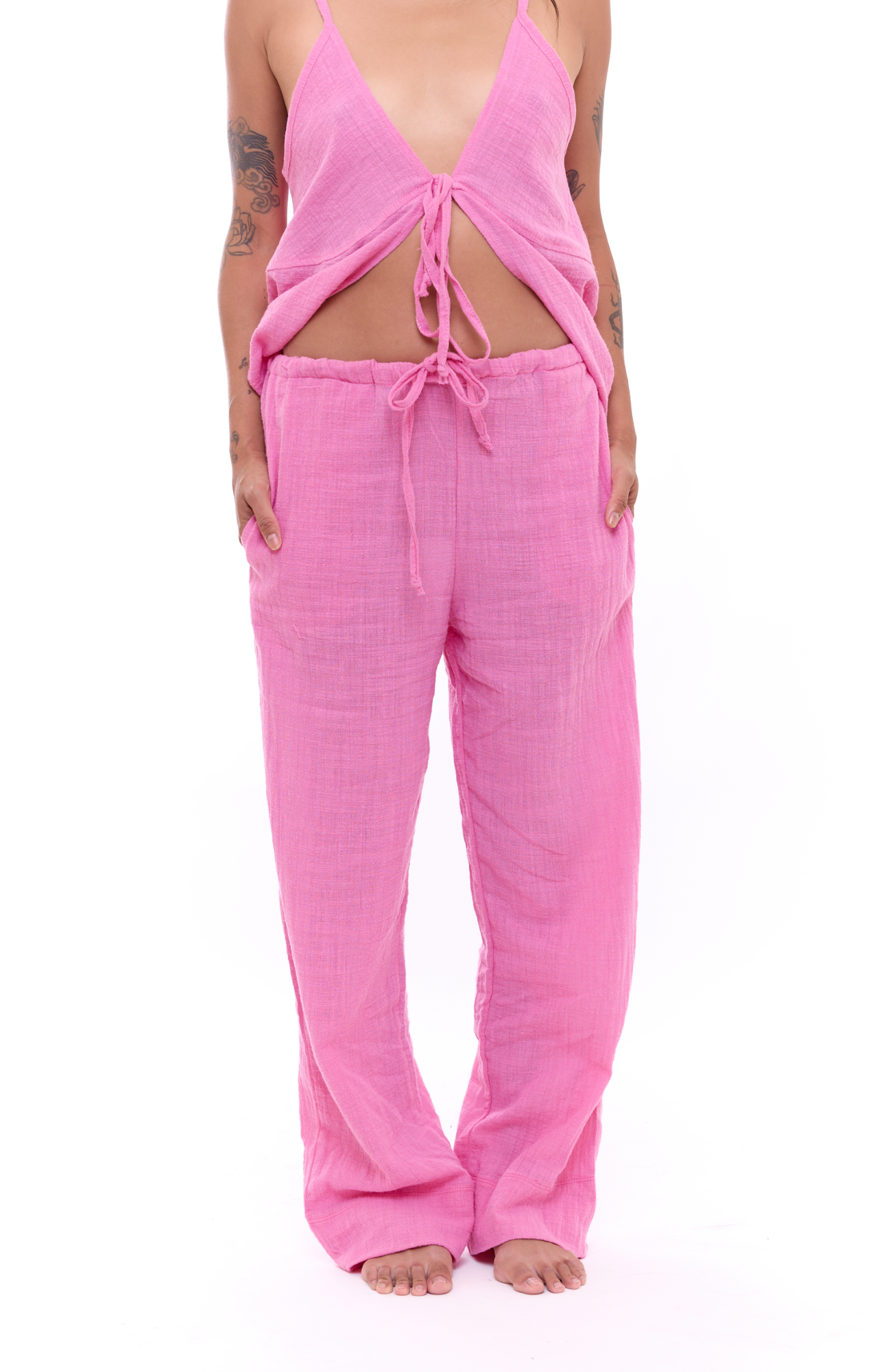 Pink - Woman Long Pants