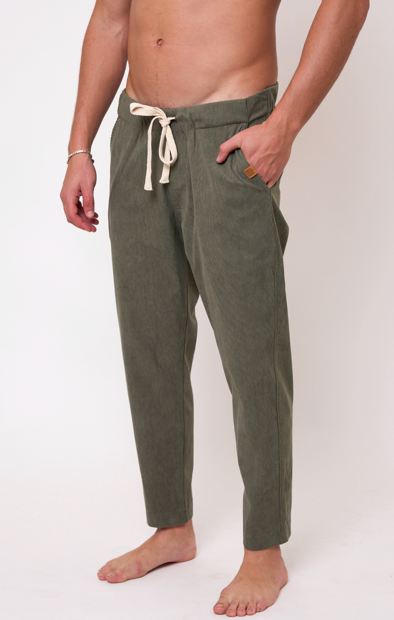 Green- Corduroy Long Pants