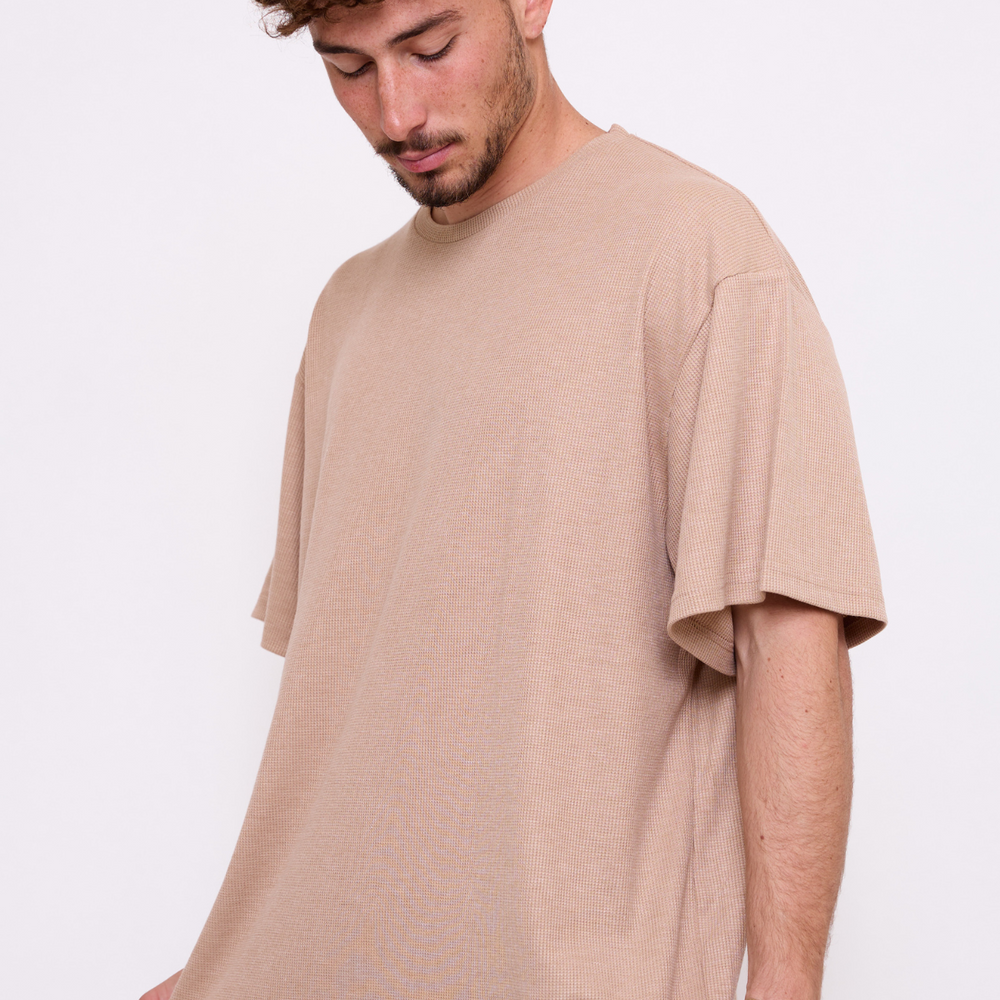 
                      
                        Beige - Waffle T-Shirt
                      
                    