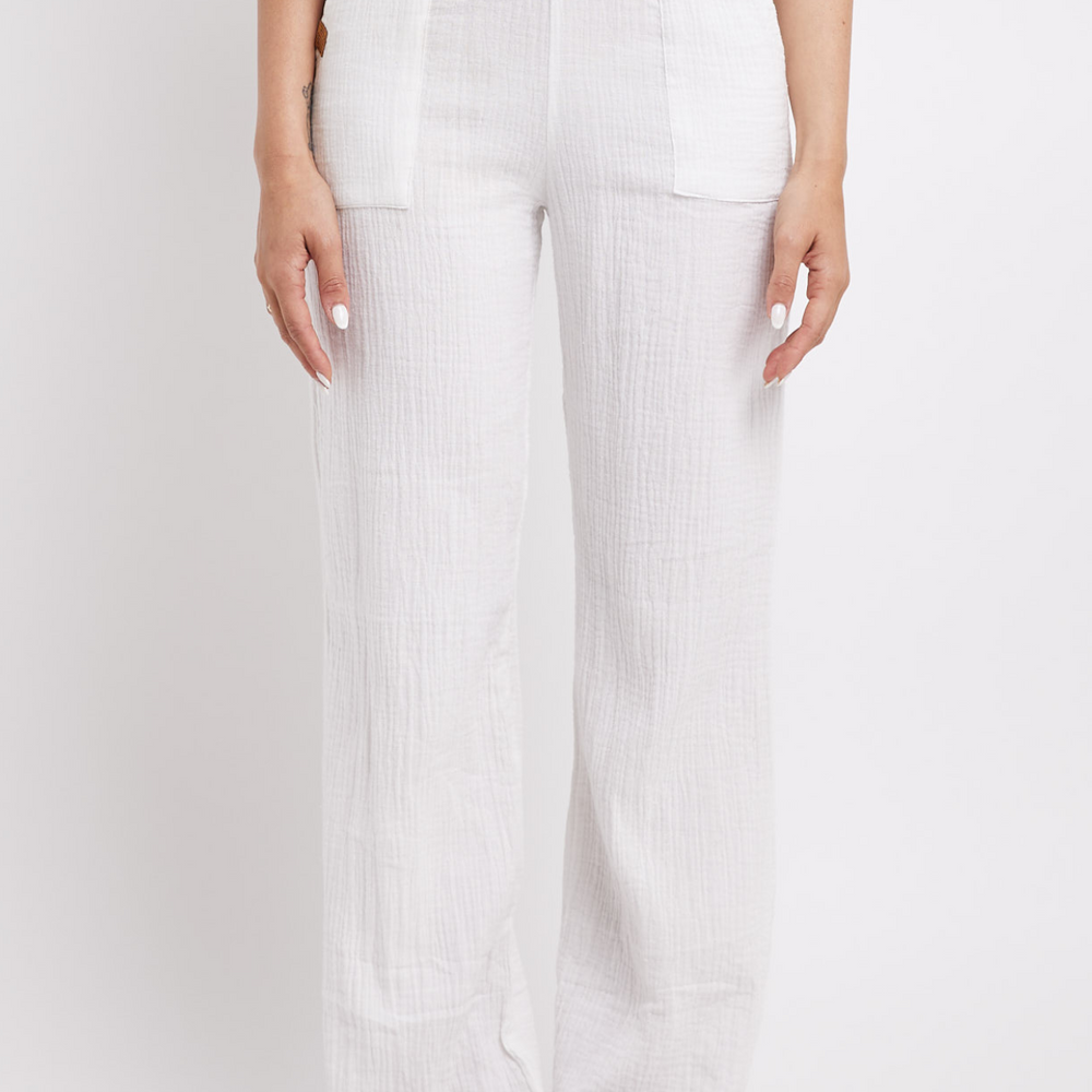 Off White -Woman Long Pants Tetra