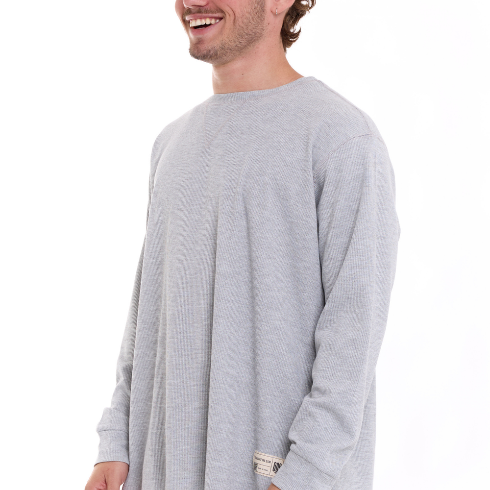 
                      
                        Gray - Waffle Long Shirt
                      
                    