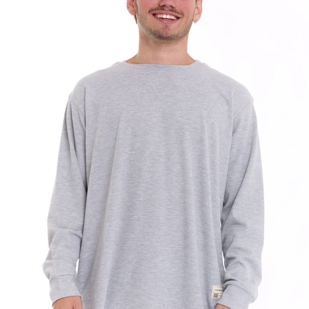 
                      
                        Gray - Waffle Long Shirt
                      
                    