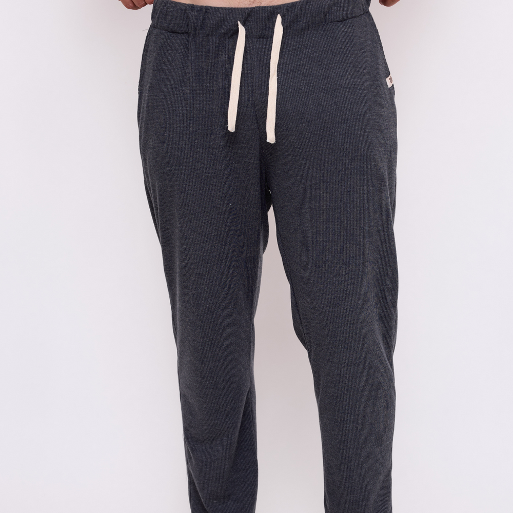 Dark Gray - Waffle Unisex Long Pants