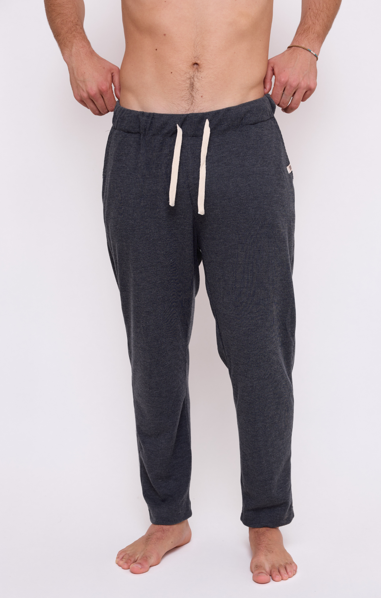 Dark Gray - Waffle Unisex Long Pants