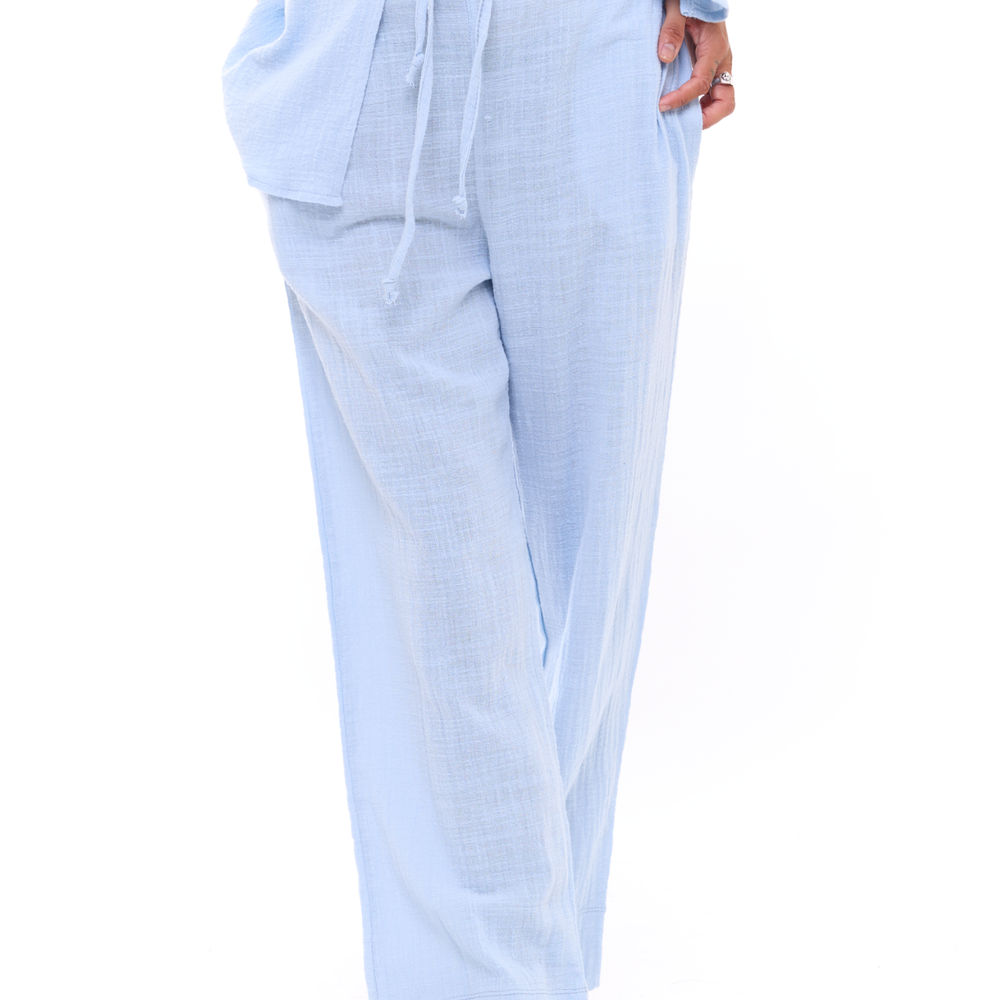 Light Blue - Woman Long Pants