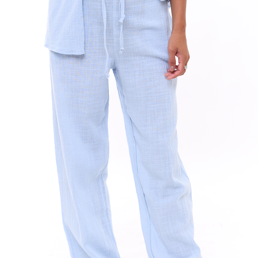 Light Blue - Woman Long Pants