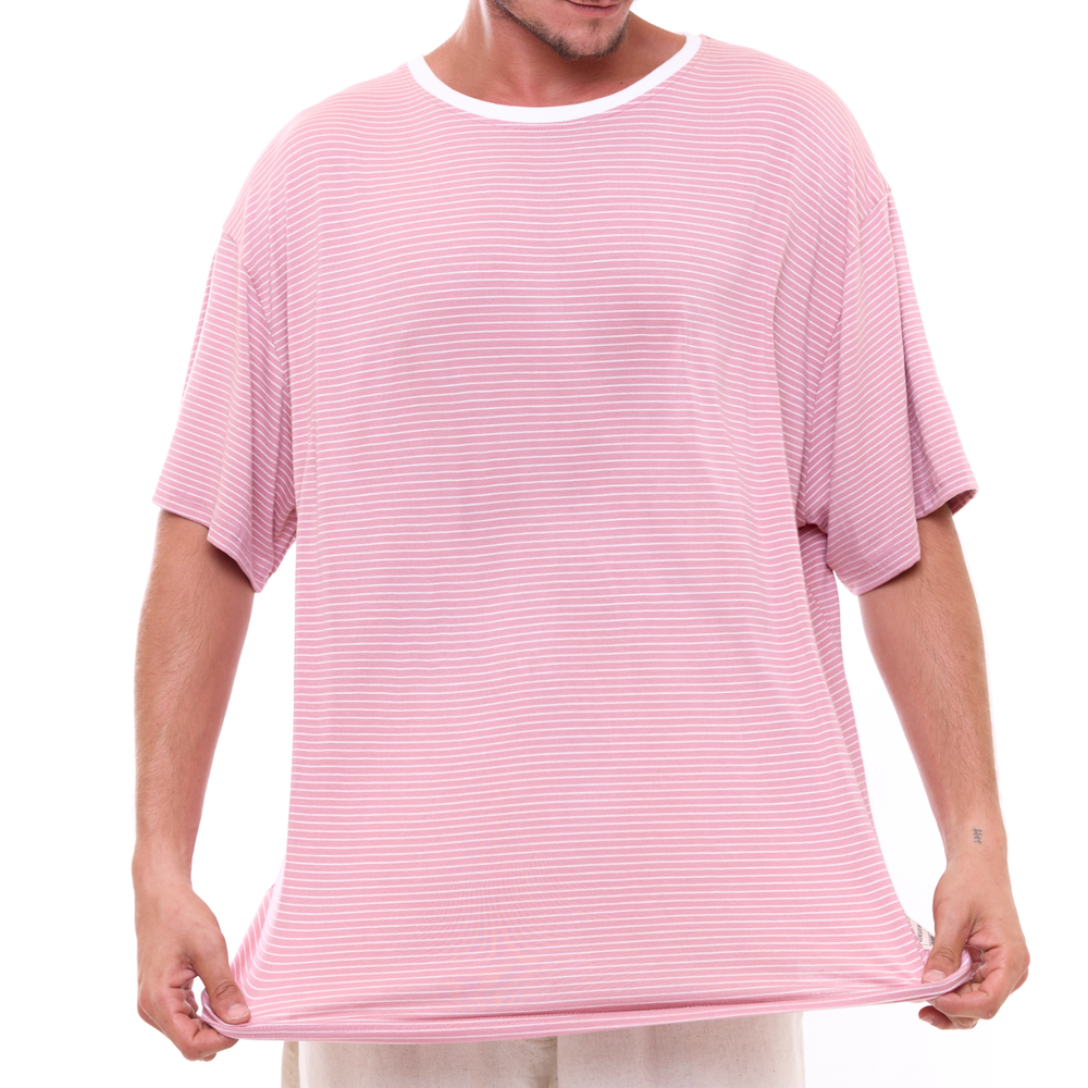 
                      
                        Pink Stripes T-Shirt
                      
                    