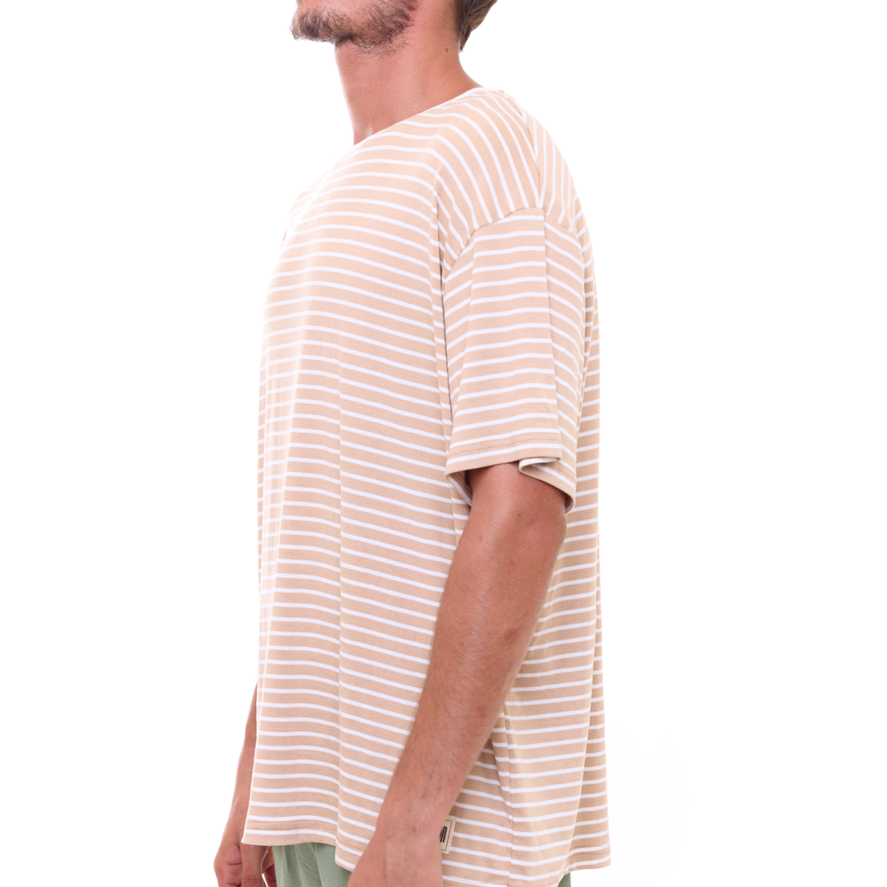 Beige Stripes T-Shirt