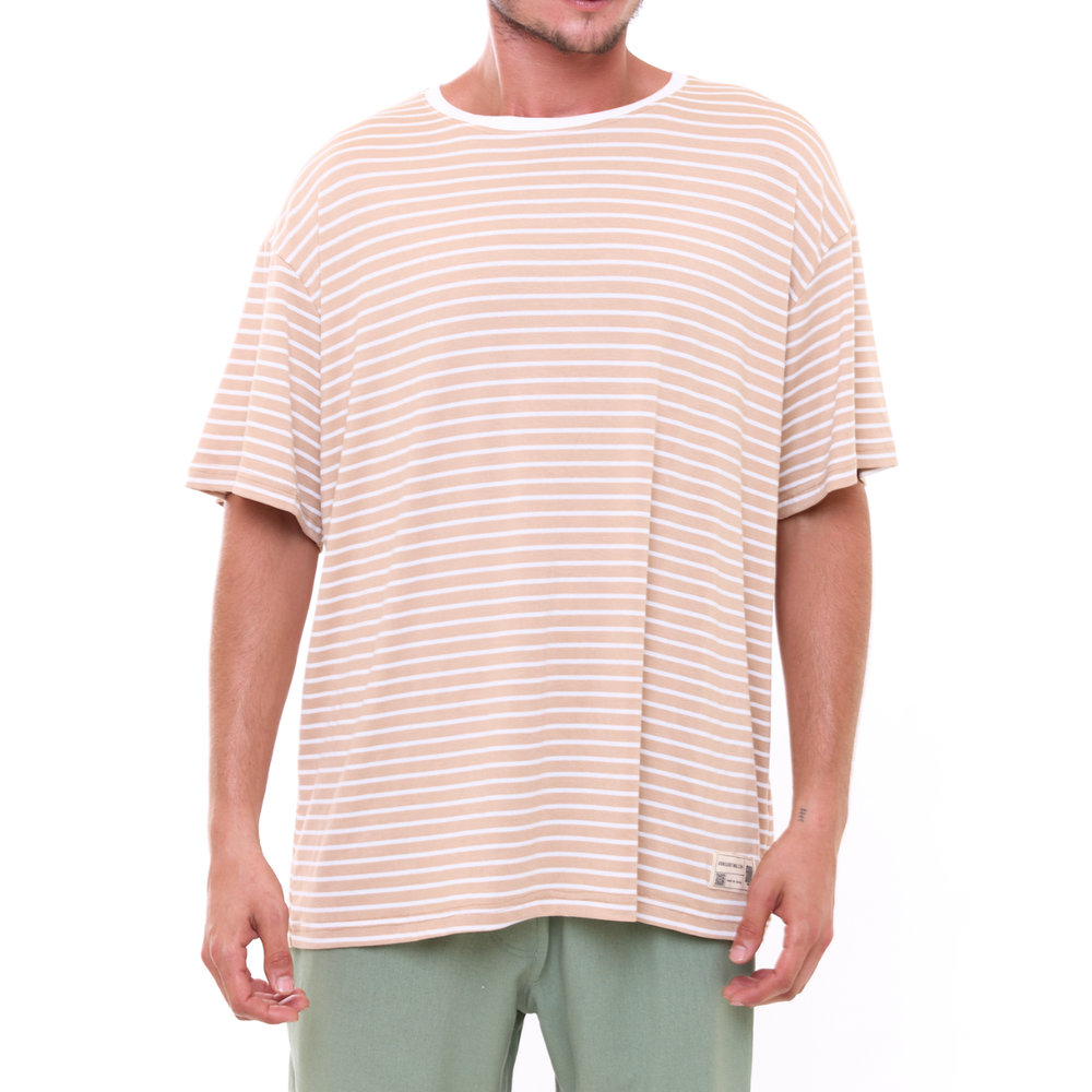 Beige Stripes T-Shirt