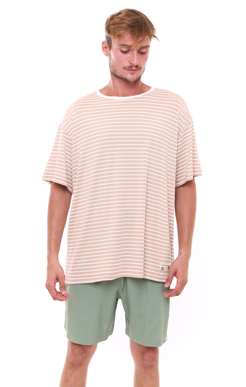 Beige Stripes T-Shirt