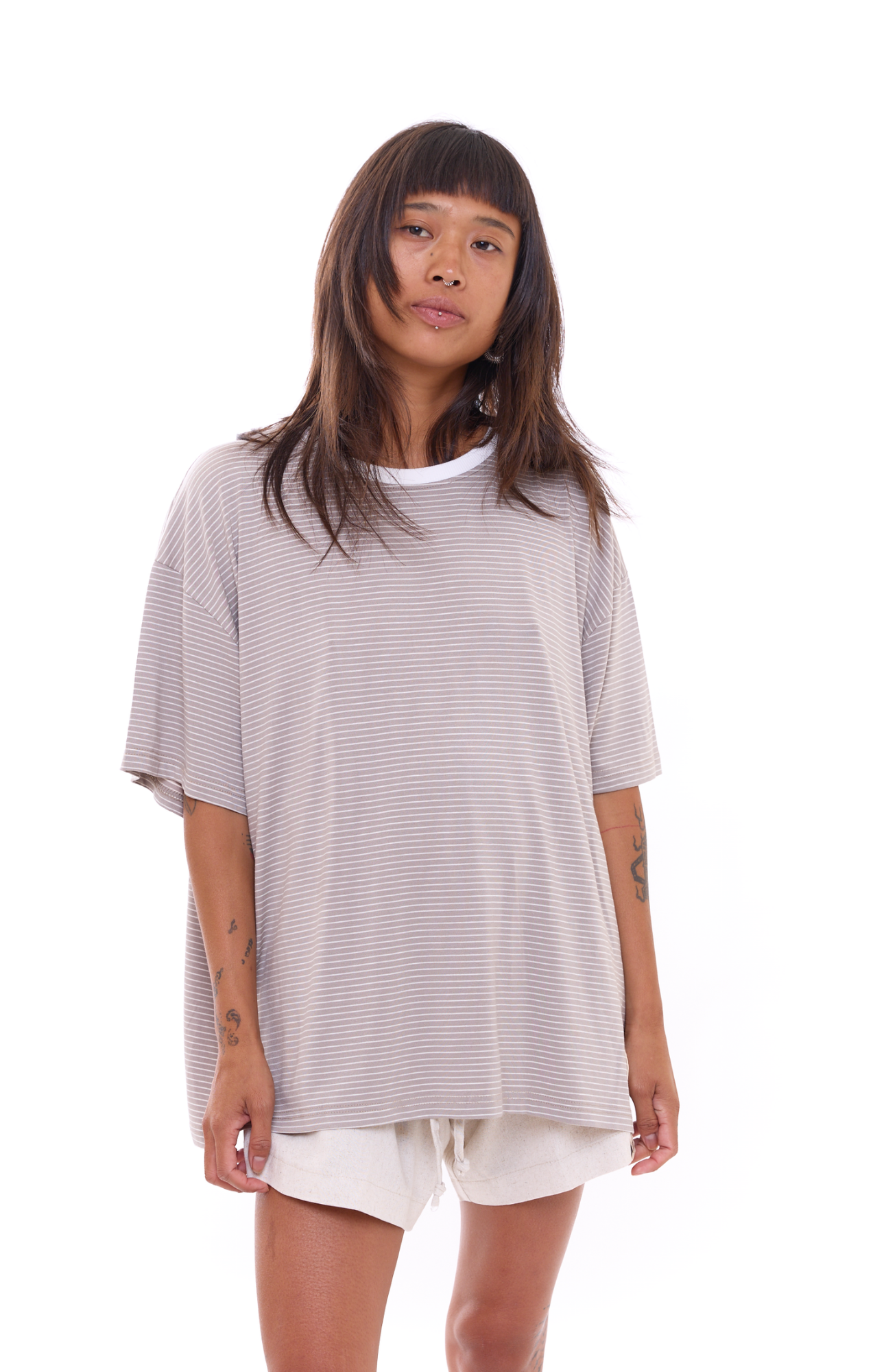 Khaki Stripes T-Shirt