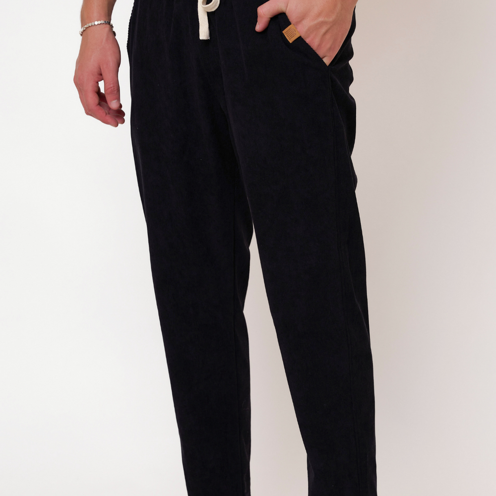 Black- Corduroy Long Pants