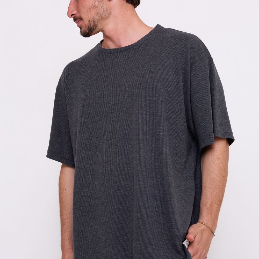 Dark Gray - Waffle T-Shirt