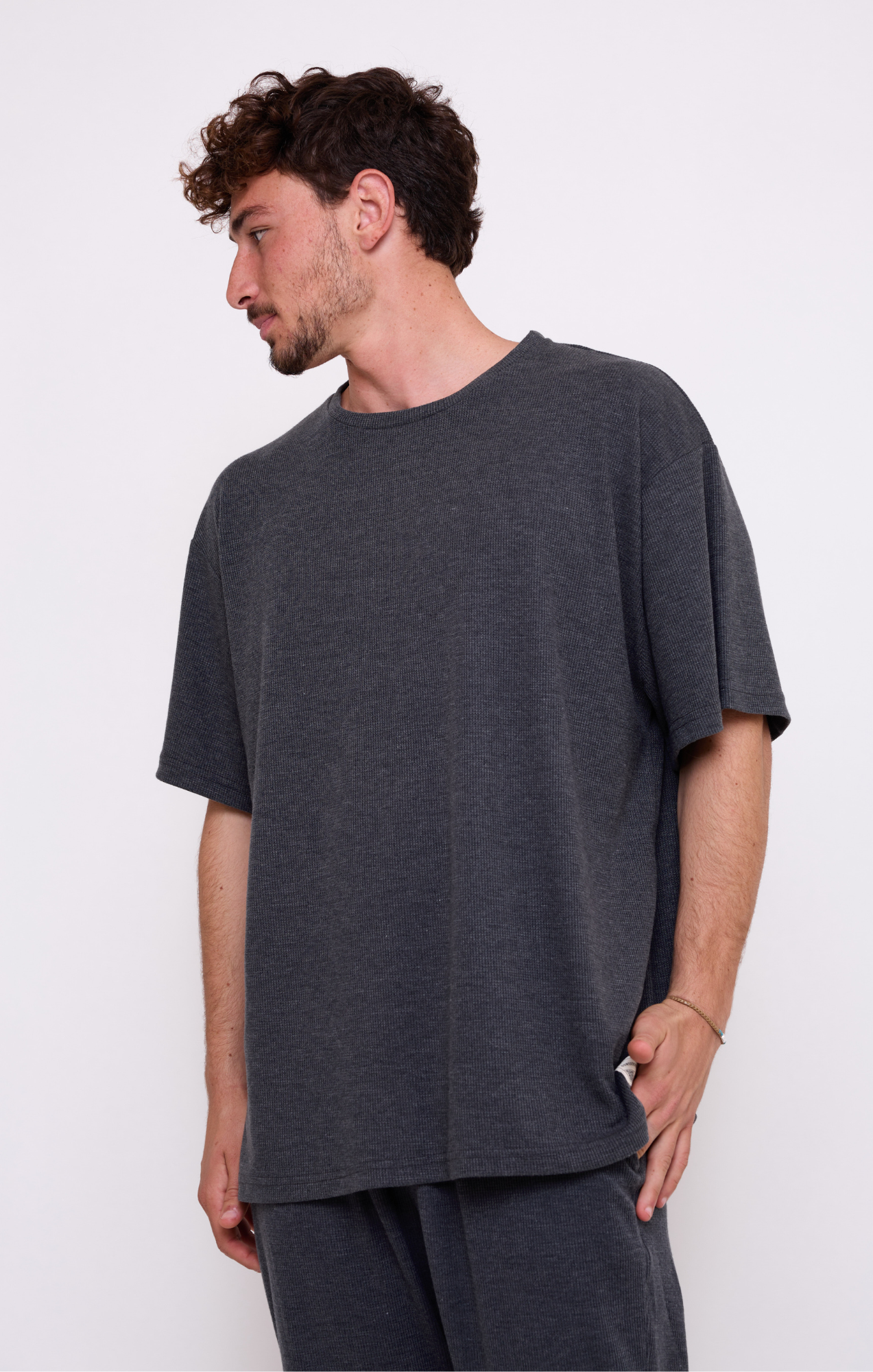 Dark Gray - Waffle T-Shirt