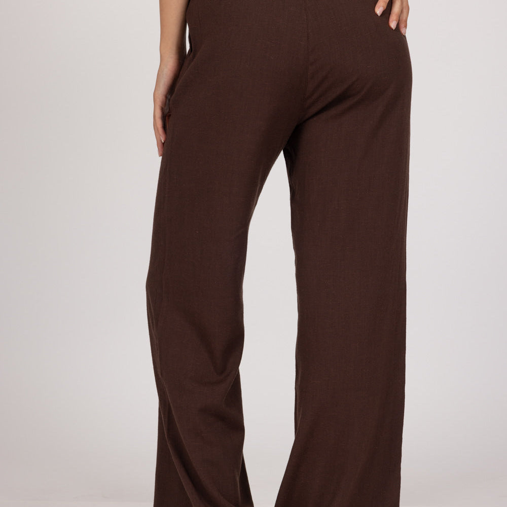 
                      
                        ROSE pants in brown back look
                      
                    