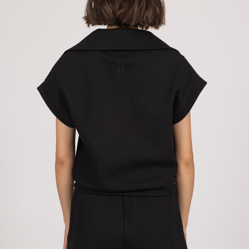 
                      
                        ALIX top in black back look
                      
                    