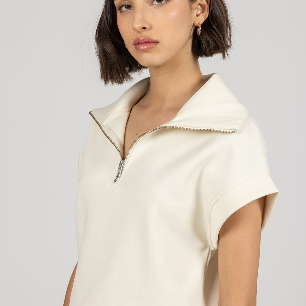 ALIX top in beige 