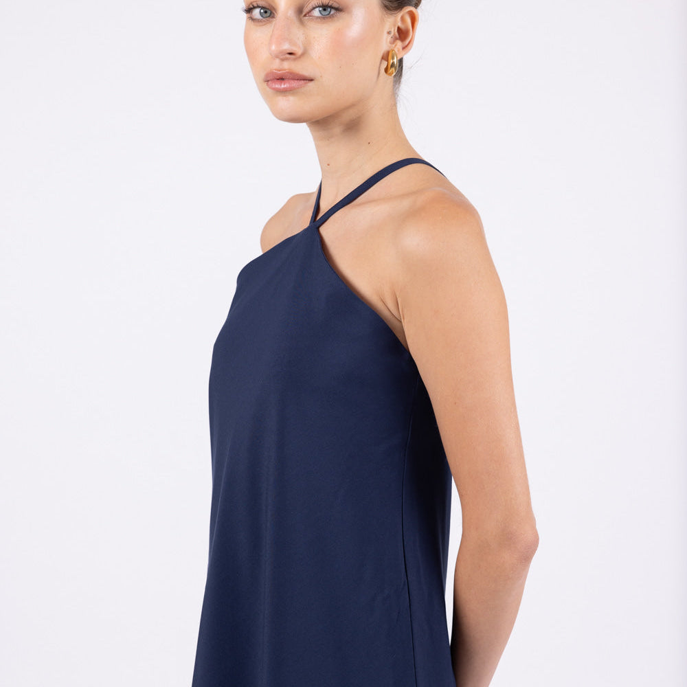 ANNA maxi dress in navy front look