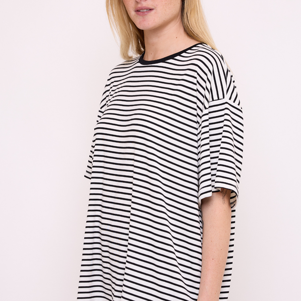 White & Black Stripes T-Shirt