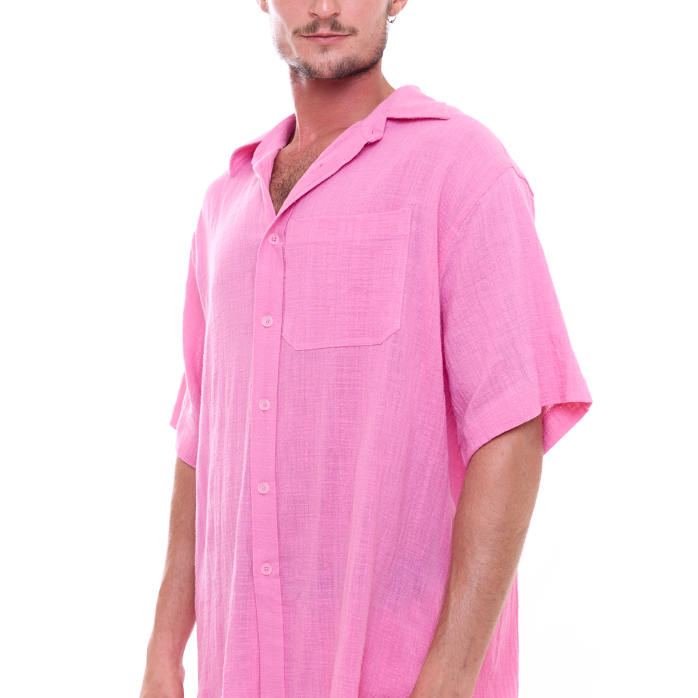 Pink - Unisex Oversize Shirt