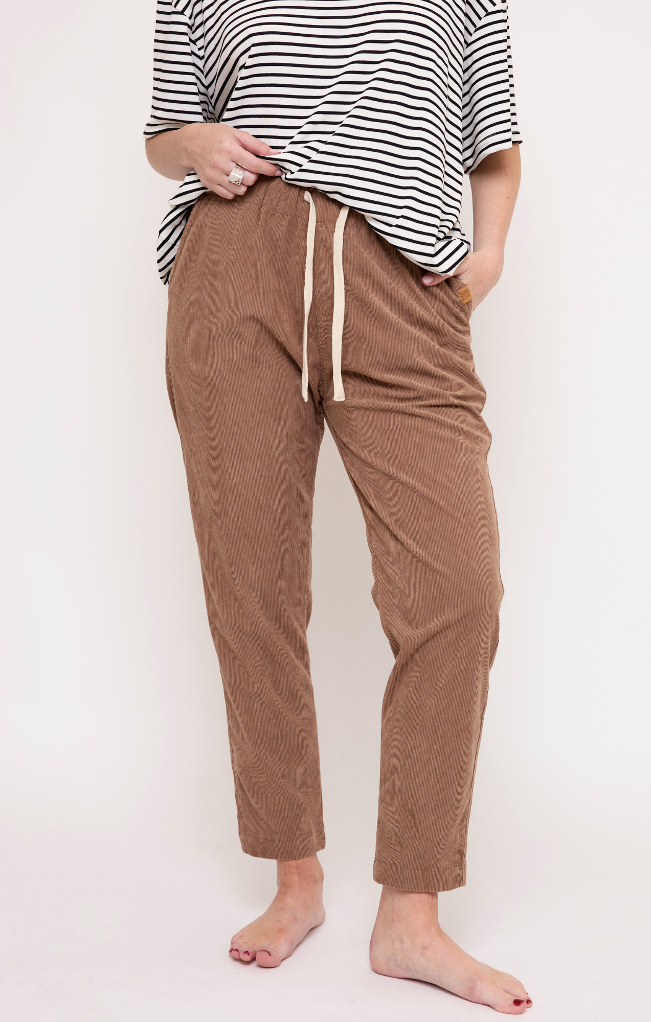 Khaki - Corduroy Long Pants