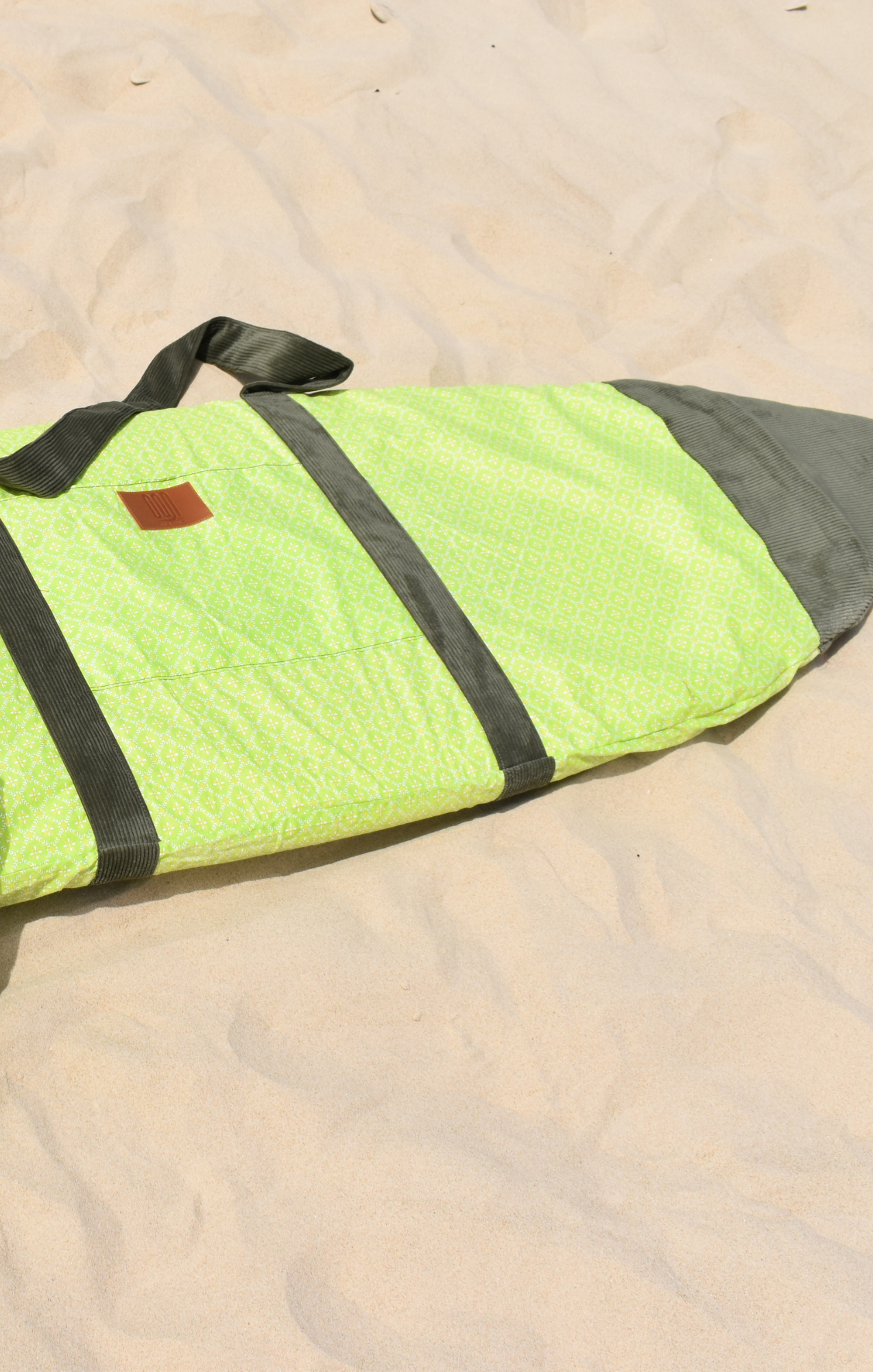 Green flowers- Surfboard Bag