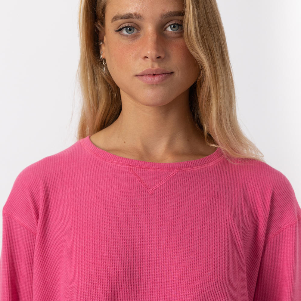 
                      
                        Pink - Waffle Long Shirt
                      
                    