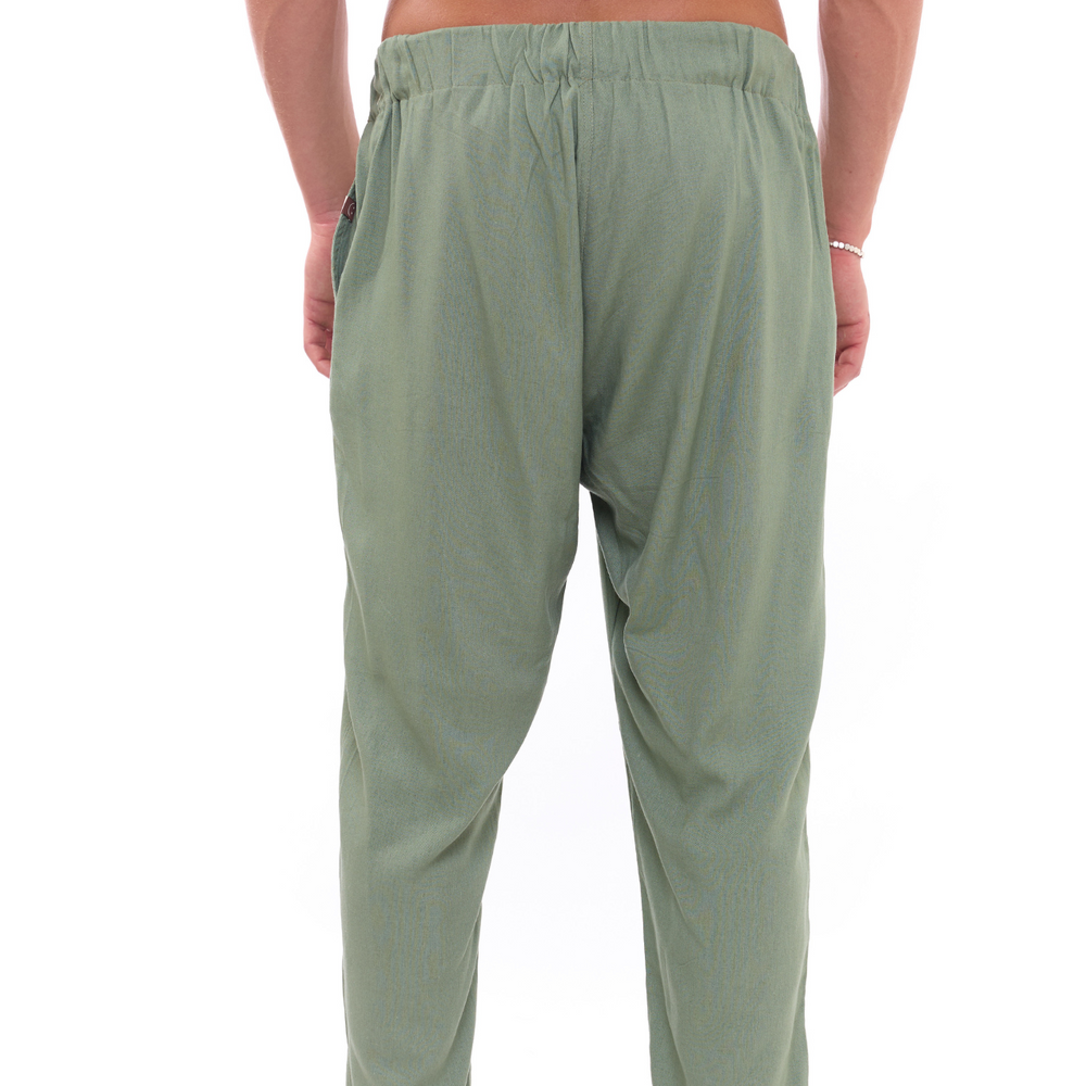 
                      
                        Green - Linen Long Pants
                      
                    