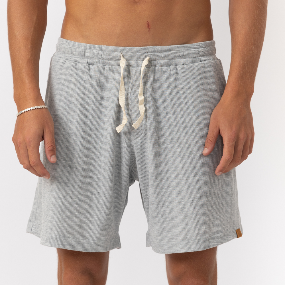 Gray - Waffle Unisex Shorts