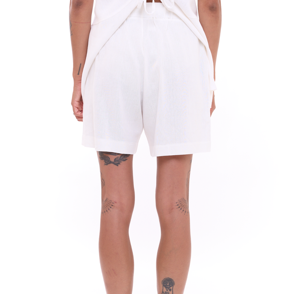 
                      
                        Off White - Unisex Linen Shorts
                      
                    