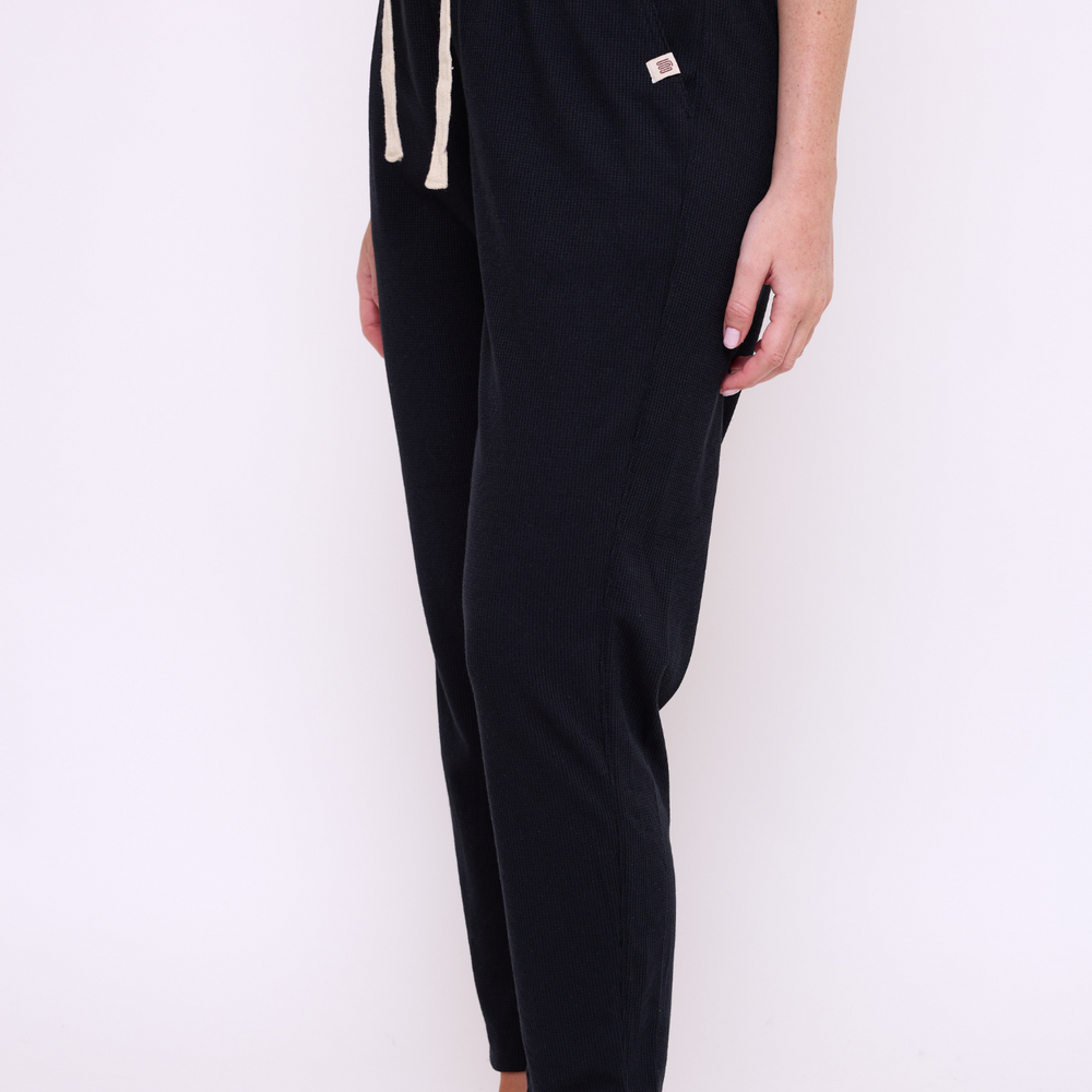 
                      
                        Black - Waffle Unisex Long Pants
                      
                    