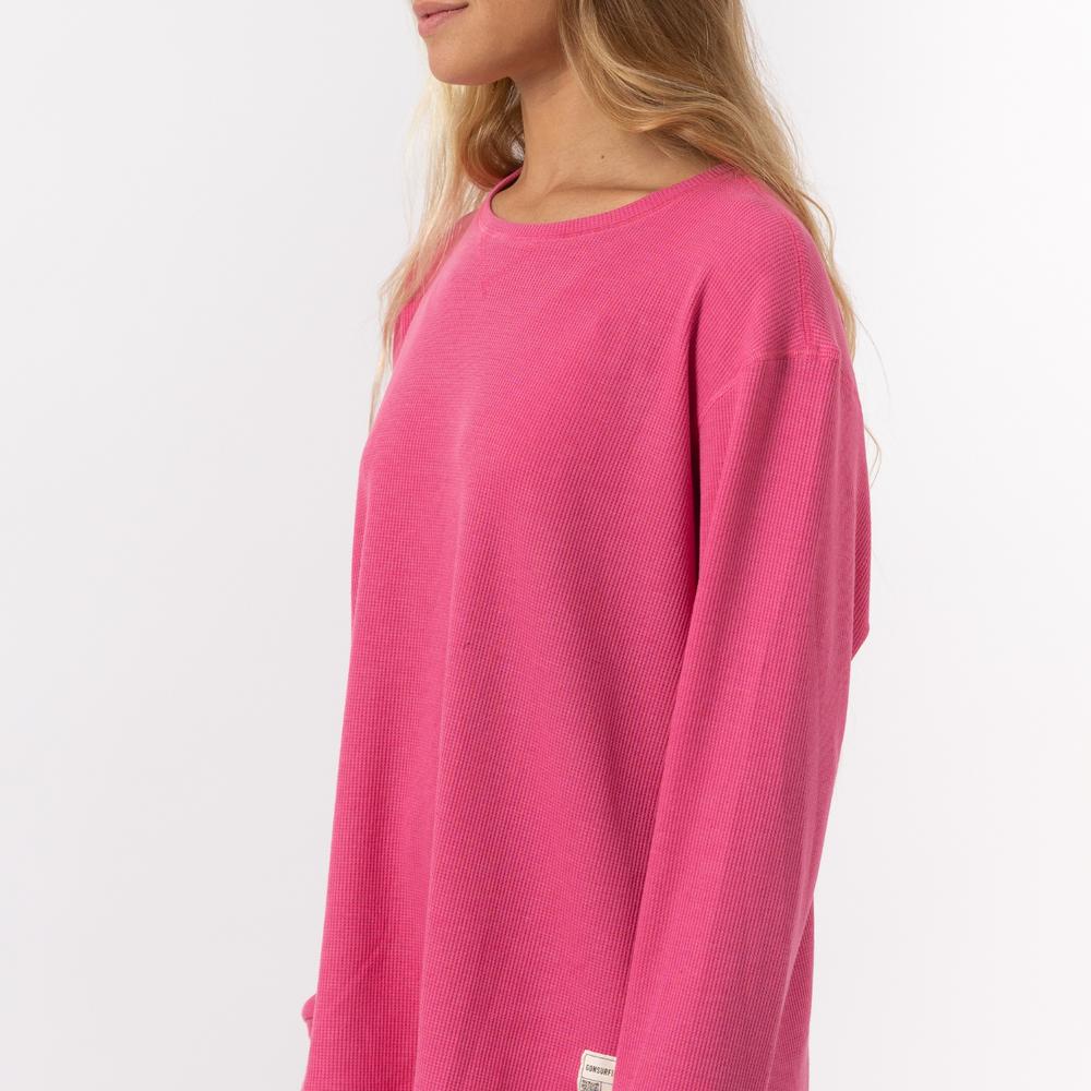 
                      
                        Pink - Waffle Long Shirt
                      
                    