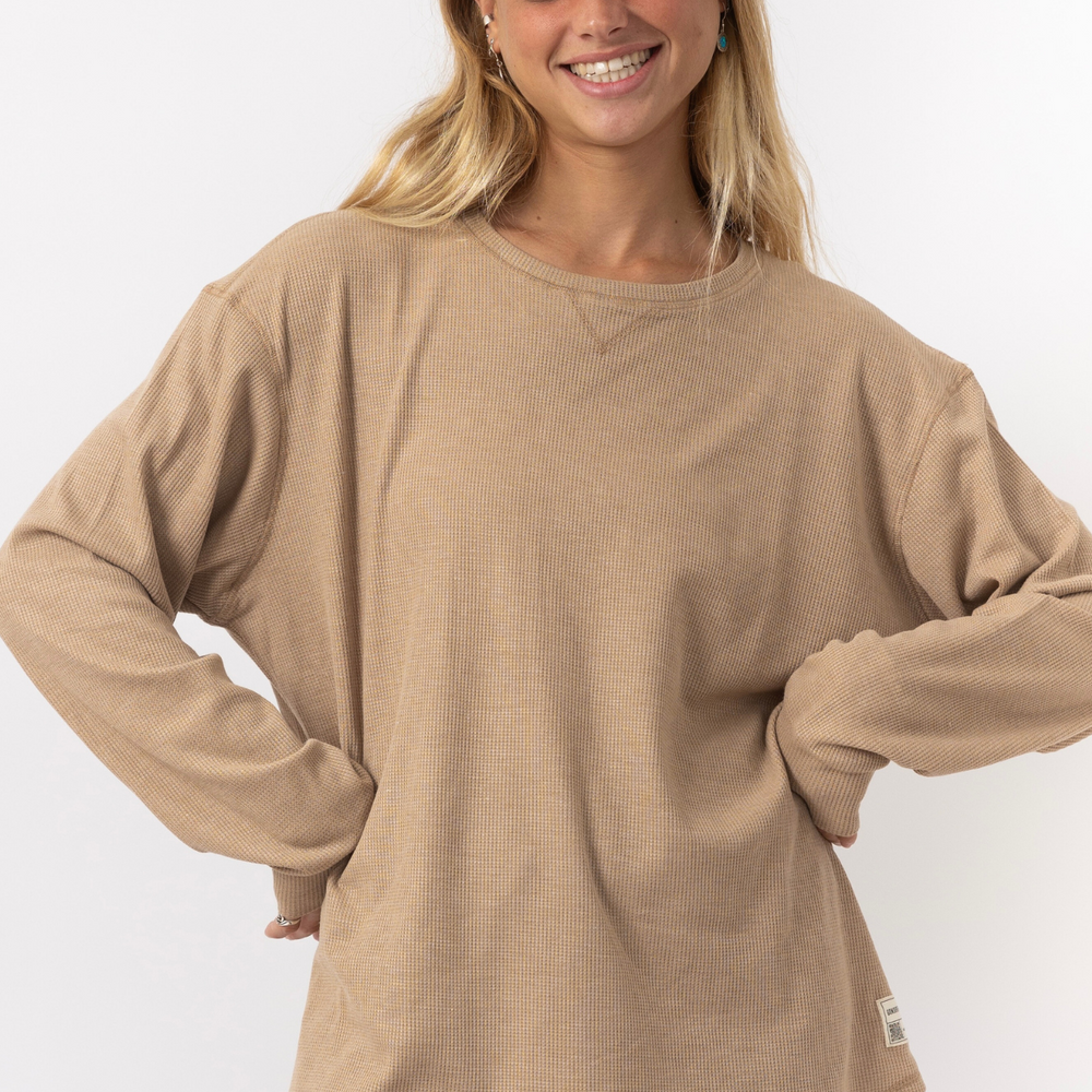 
                      
                        Beige - Waffle Long Shirt
                      
                    