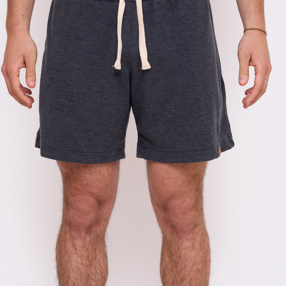 Dark Gray - Waffle Unisex Shorts