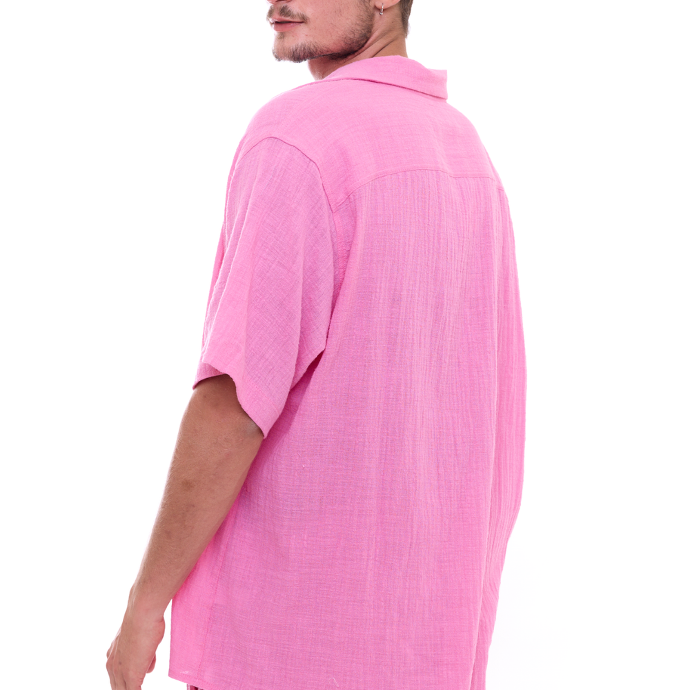 Pink - Unisex Oversize Shirt